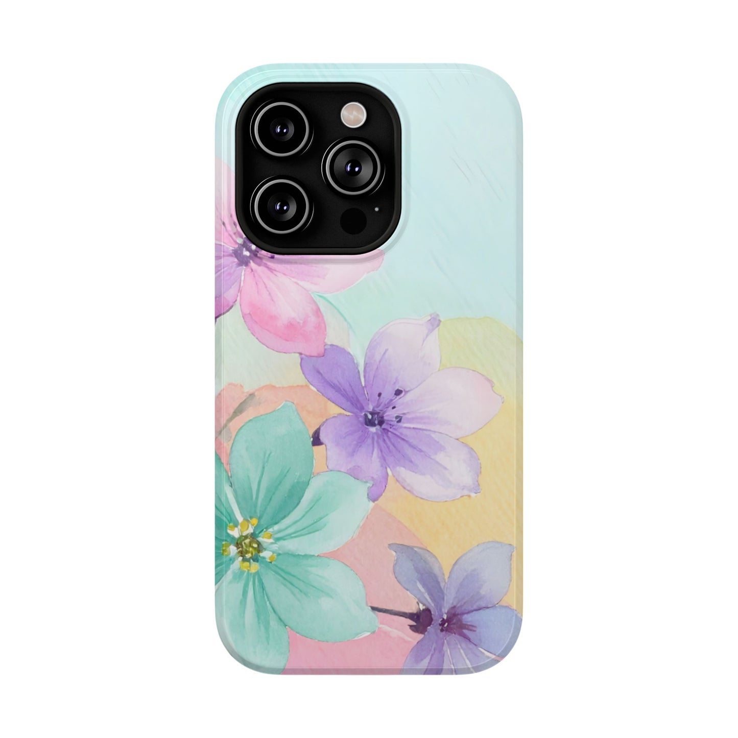 Impact-Resistant Phone Case – Water Petal