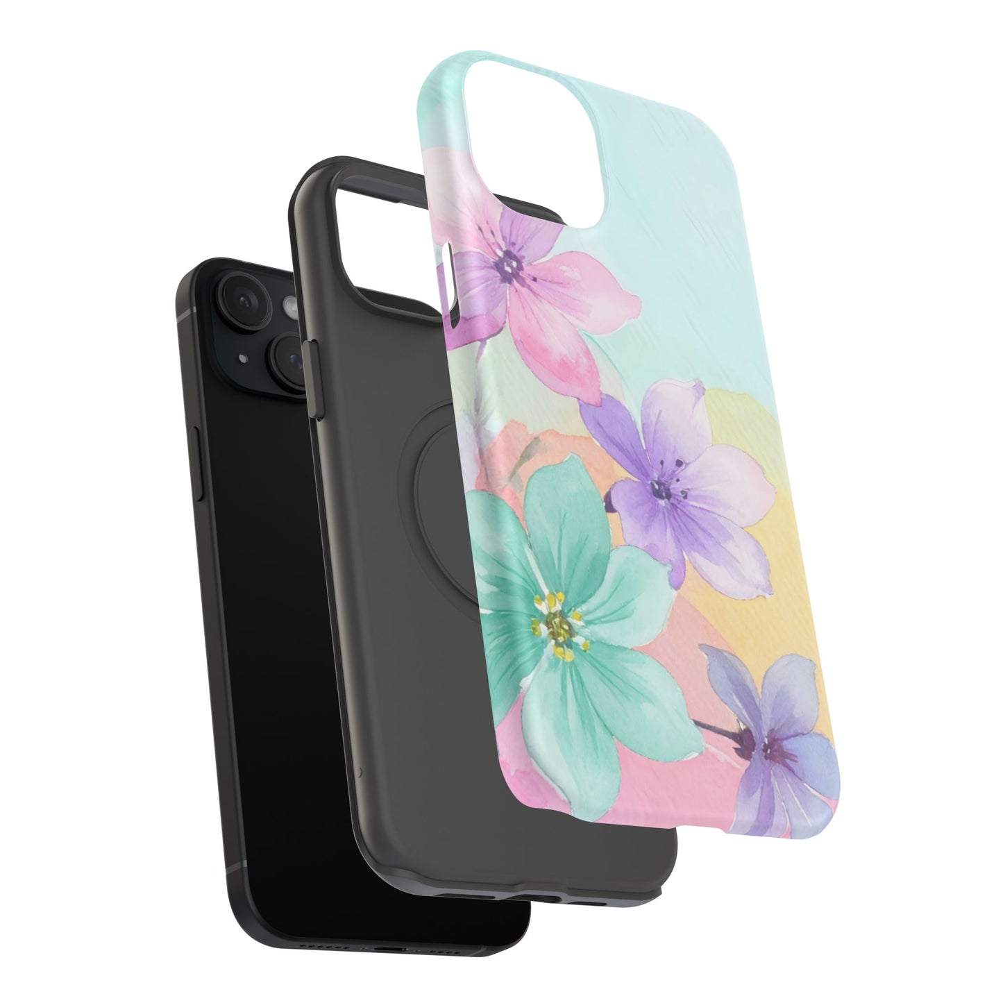 Impact-Resistant Phone Case – Water Petal