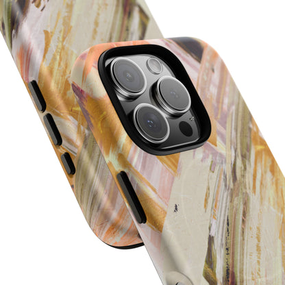 Protective Magnetic Phone Case – Brush & Bronze