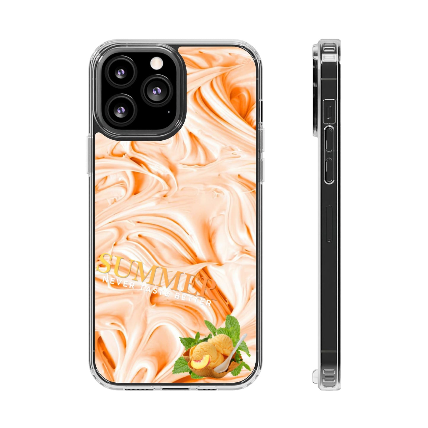 Clear Phone Case – Peach Sorbet