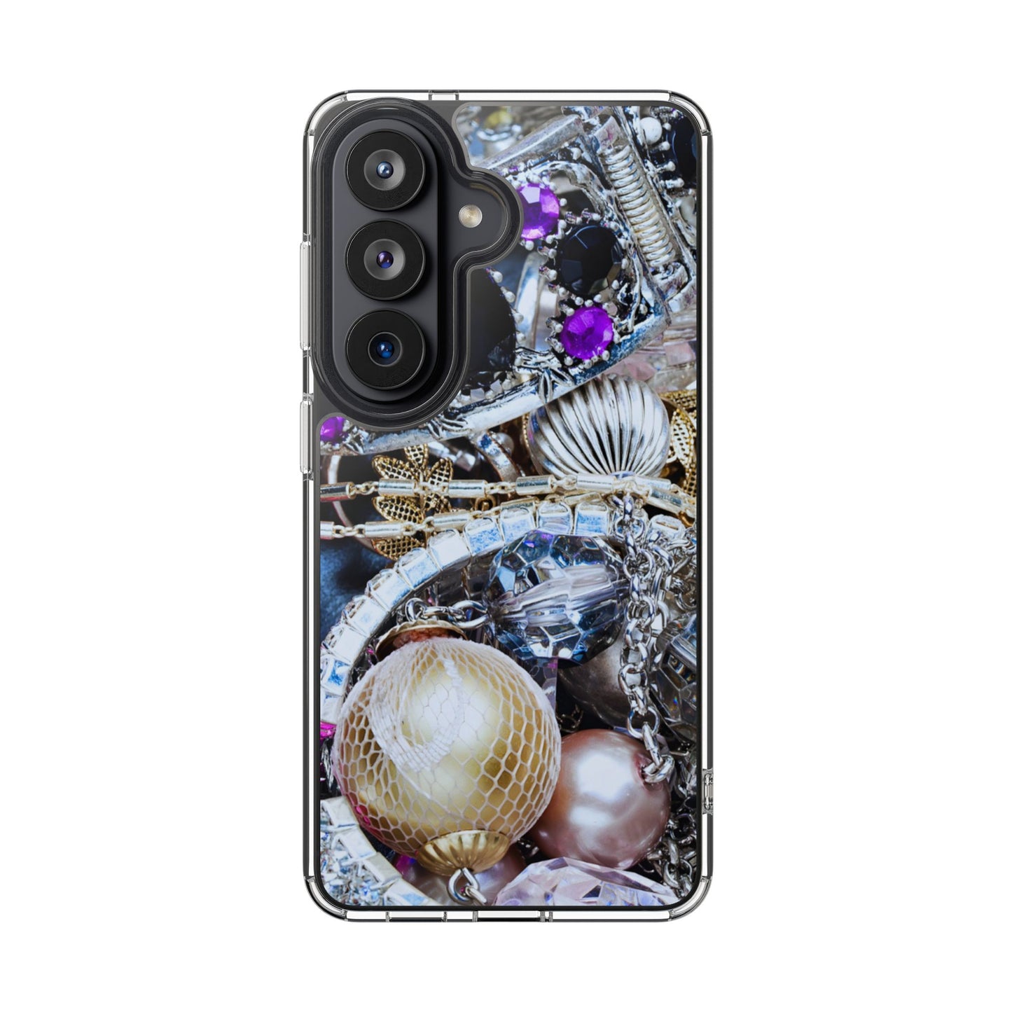 Clear Phone Case – Chrome Jewel