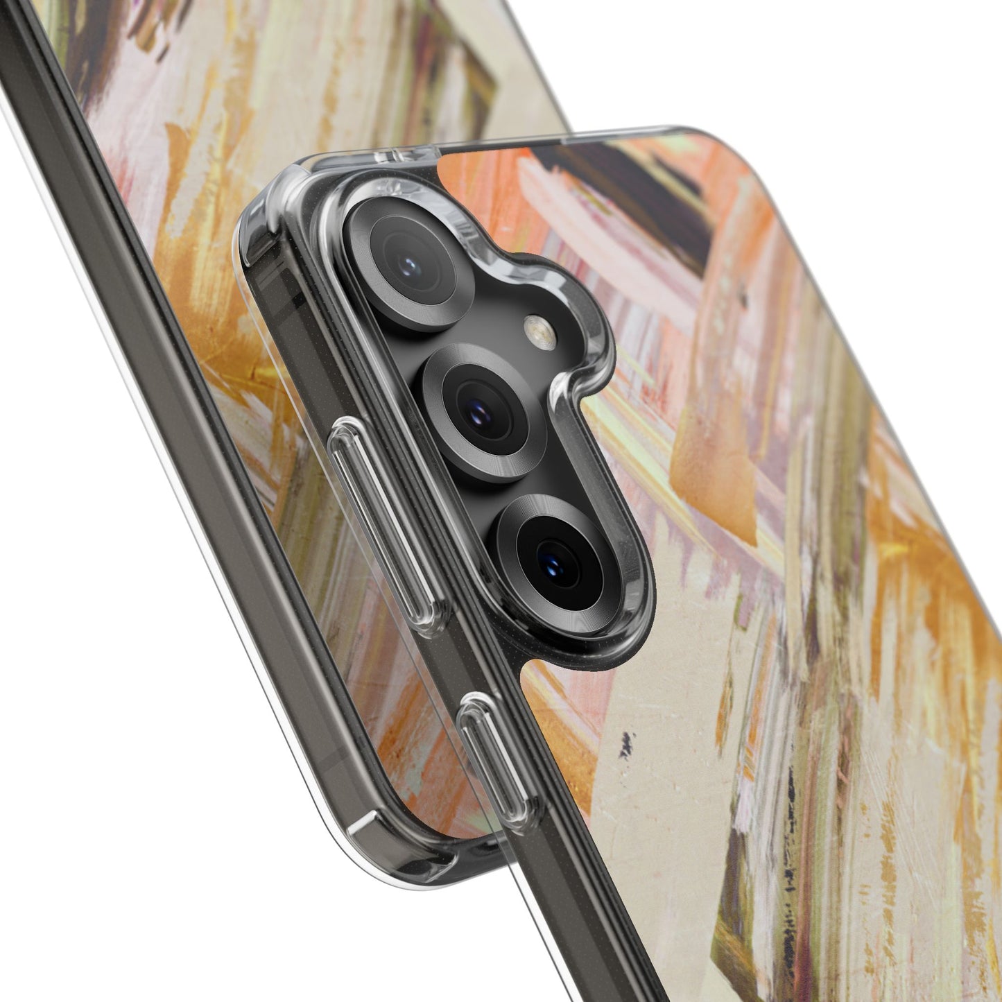 Clear Phone Case – Brush & Bronze