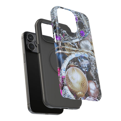 Impact-Resistant Phone Case – Chrome Jewel