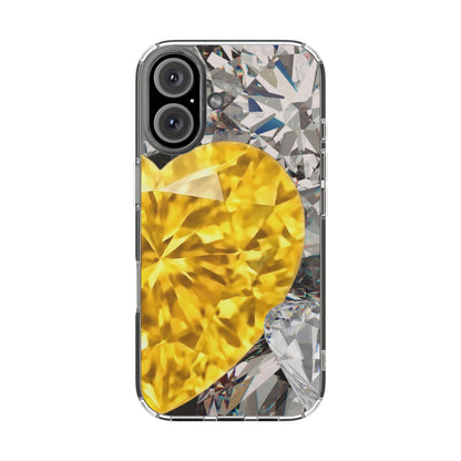 Clear Phone Case – Heart of Gold