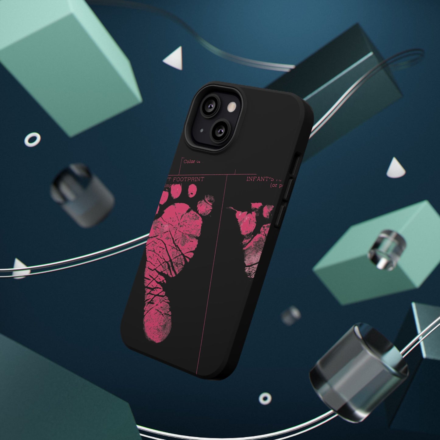 Wireless-Charging Compatible Case – Mom’s Little Pink Footprints
