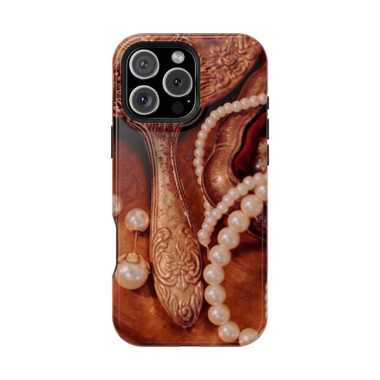 Wireless-Charging Compatible Case – Bronze Vanity