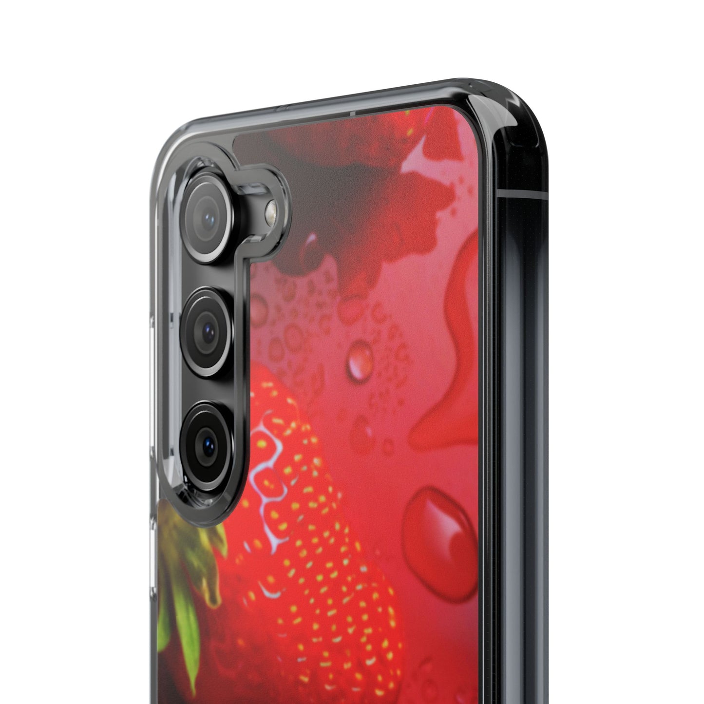 Clear Phone Case – Strawberry Drip