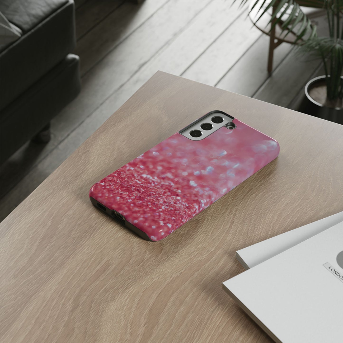 Protective Phone Case – Rosé Sparkle