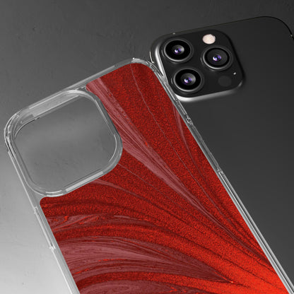 Clear Phone Case – Crimson Current