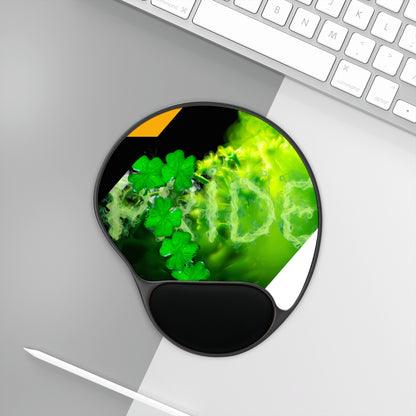 Ergonomic Mouse Pad with Wrist Rest – Lucky Clover Smoke