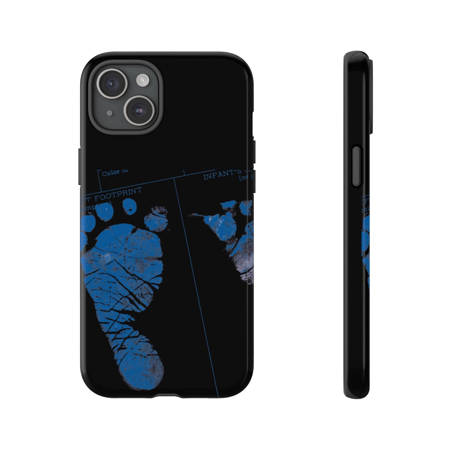 Protective Phone Case – Mom’s Little Blue Footprints