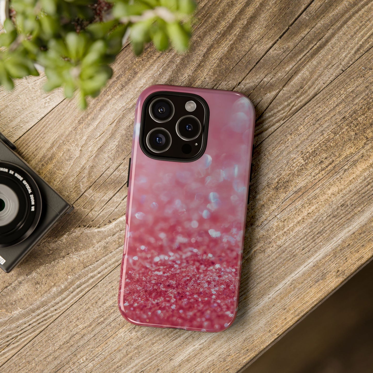 Protective Phone Case – Rosé Sparkle