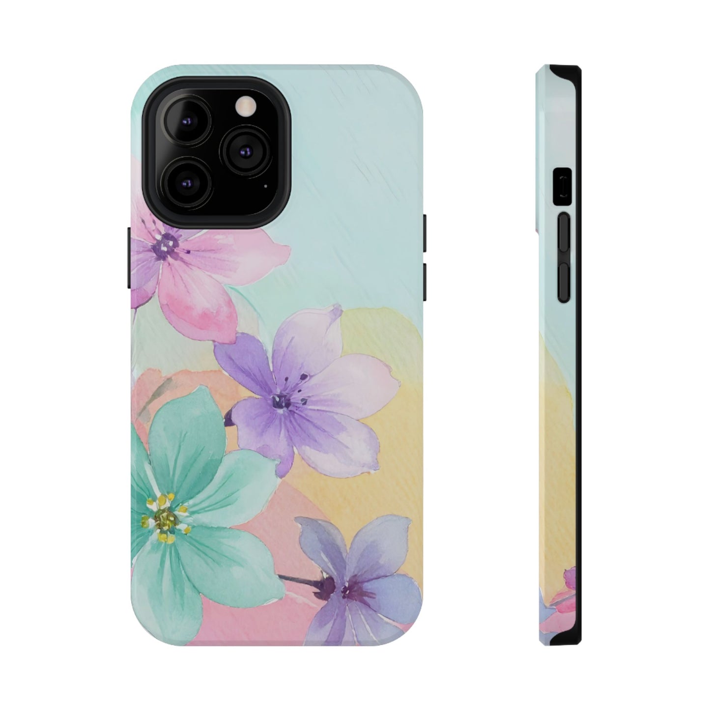 Impact-Resistant Phone Case – Water Petal
