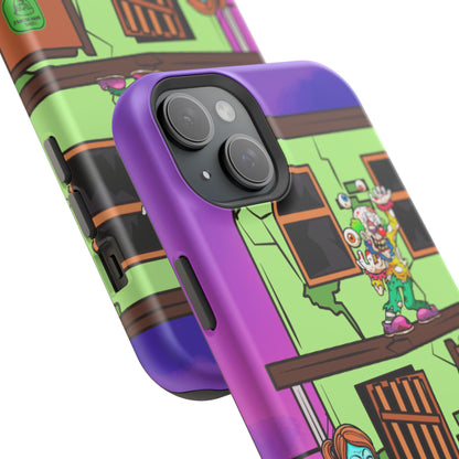 Zombie Arcade Phone Case — Colorful Cartoon Horror Impact-Resistant iPhone Cover