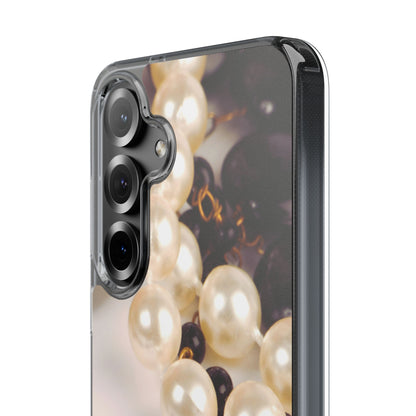 Clear Phone Case – Noir Pearl