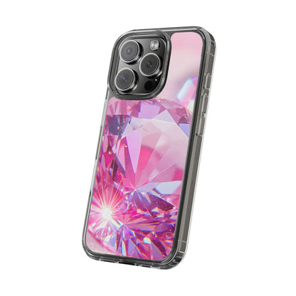 Clear Phone Case – Pink Ice