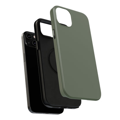 Impact-Resistant Phone Case — Military Green Protective Shockproof Cover