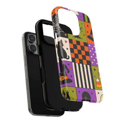 Protective Magnetic Phone Case – Spooky Patchwork