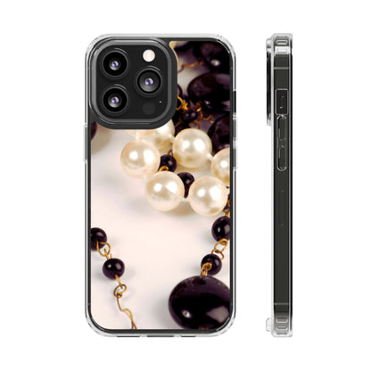 Clear Phone Case – Noir Pearl