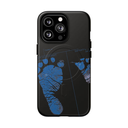 Protective Magnetic Phone Case – Mom’s Little Blue Footprints