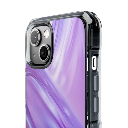 Clear Magnetic Phone Case – Lavender Wave