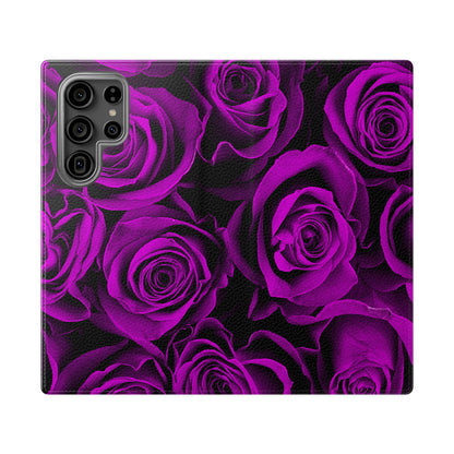 Flip Case – Amethyst Roses