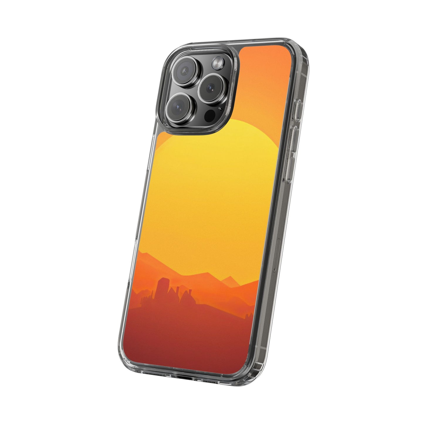 Clear Phone Case – Desert Sunrise