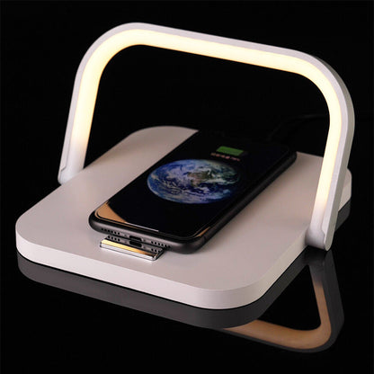 Desk Lamp with Wireless Charger – Light + Phone Charging