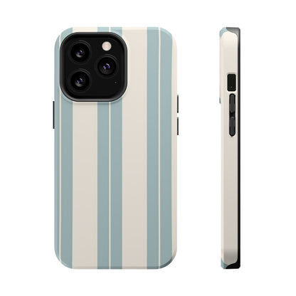 Wireless-Charging Compatible Case – Coastal Stripe