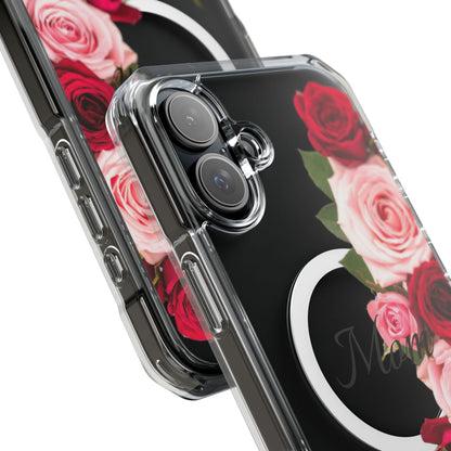 Clear Magnetic Phone Case – Mom’s Rose Bouquet