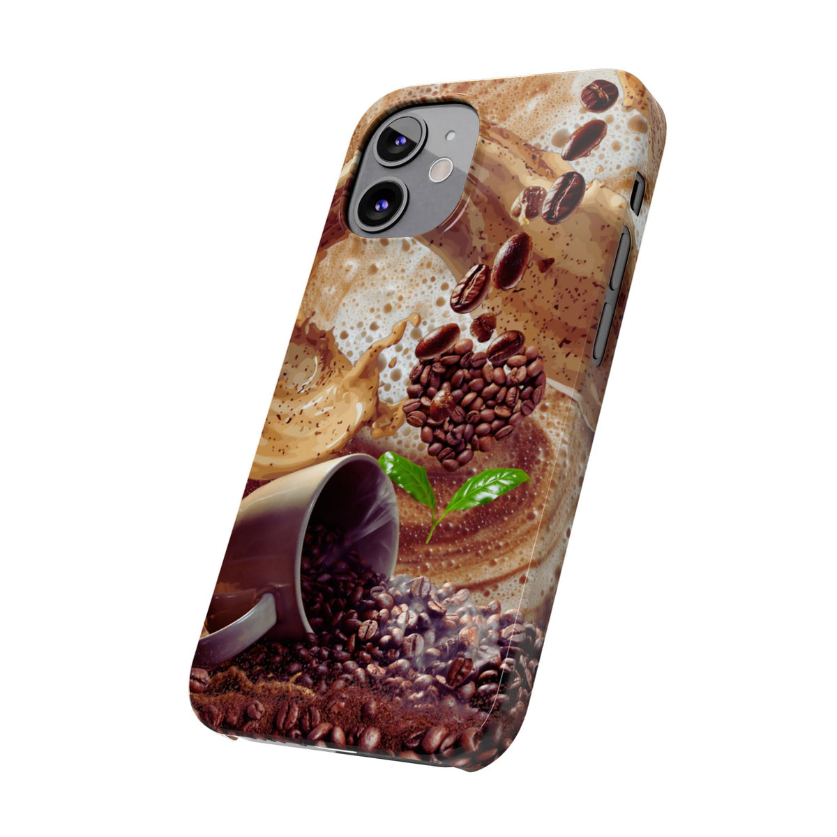 Slim Phone Case – Love at First Sip – Compatible with iPhone 11–17 Series