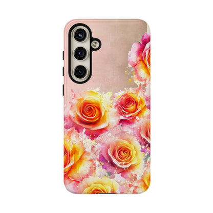 Protective Phone Case – Sunset Roses
