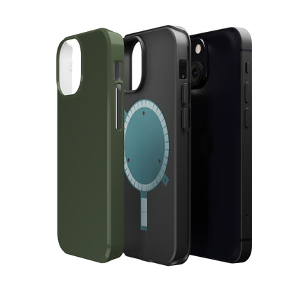 Wireless-Charging Compatible Case – Cabin Green – Compatible with iPhone 13–17 & Samsung Galaxy S25–S26 Series