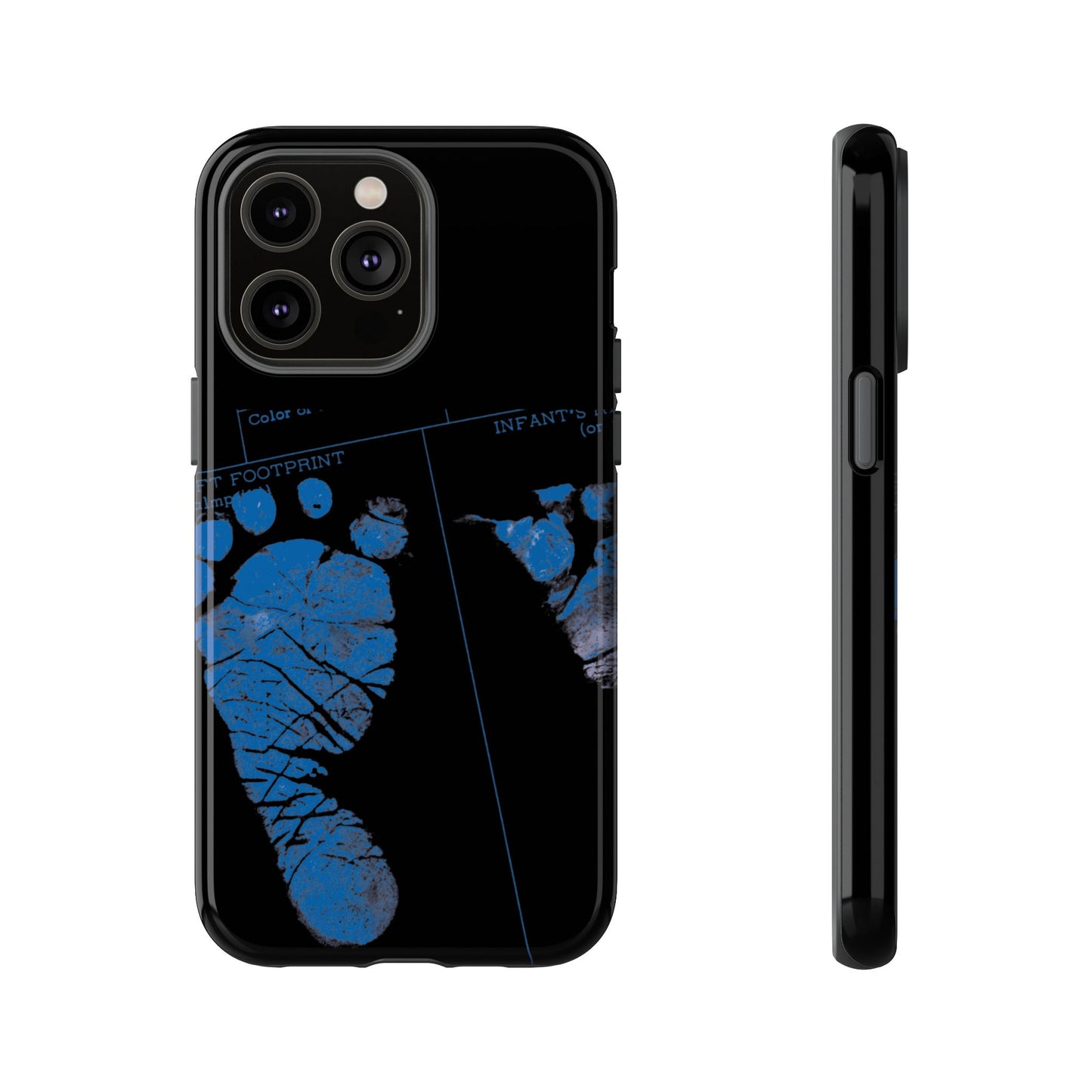 Protective Phone Case – Mom’s Little Blue Footprints
