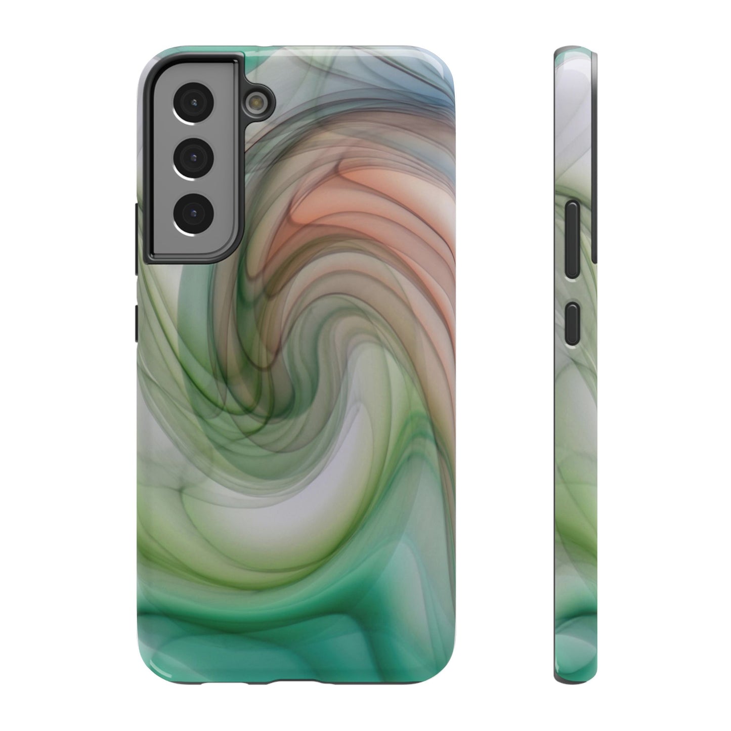 Impact-Resistant Phone Case – Marble Flow