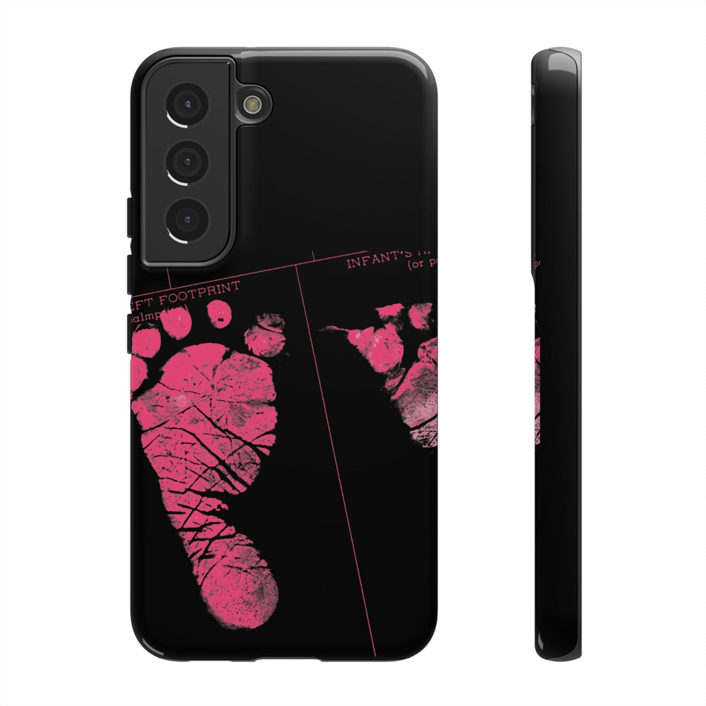 Protective Phone Case – Mom’s Little Pink Footprints