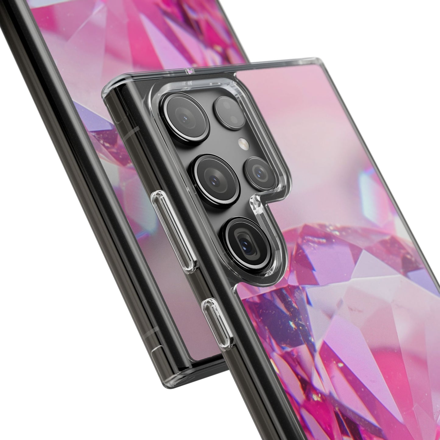 Clear Phone Case – Pink Ice