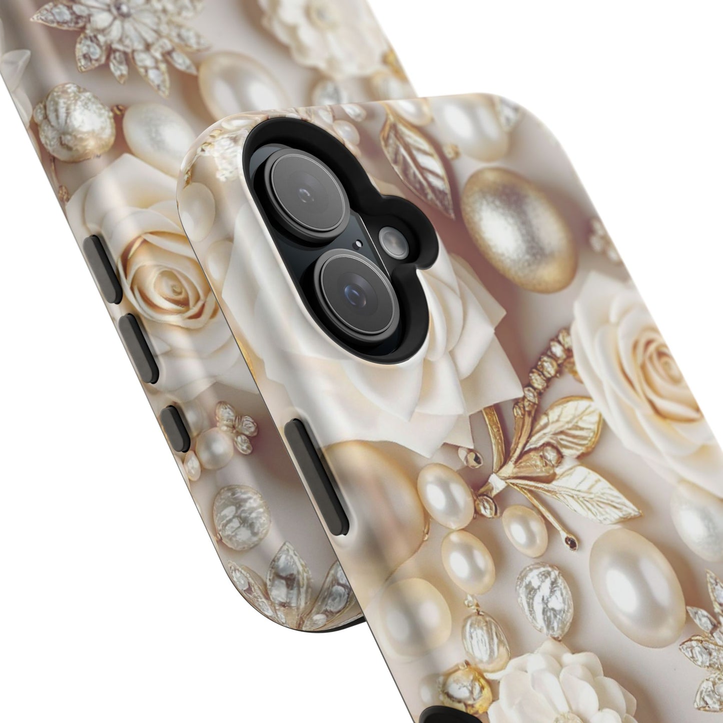 Impact-Resistant Phone Case – Ivory Opulence