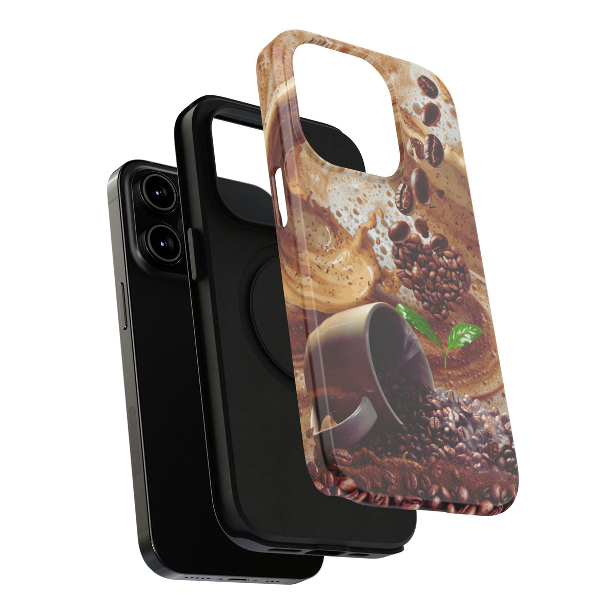 Impact-Resistant Phone Case – Love at First Sip – Compatible with iPhone 11–17 & Samsung Galaxy S22–S26 Series