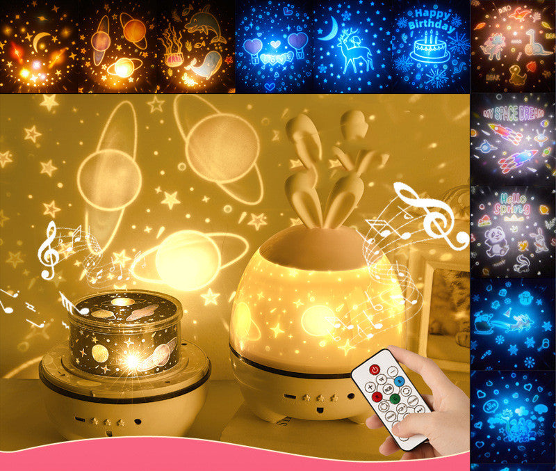 Star Projector Night Light – Lucky Rabbit
