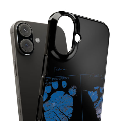 Snap Phone Case – Mom’s Little Blue Footprints