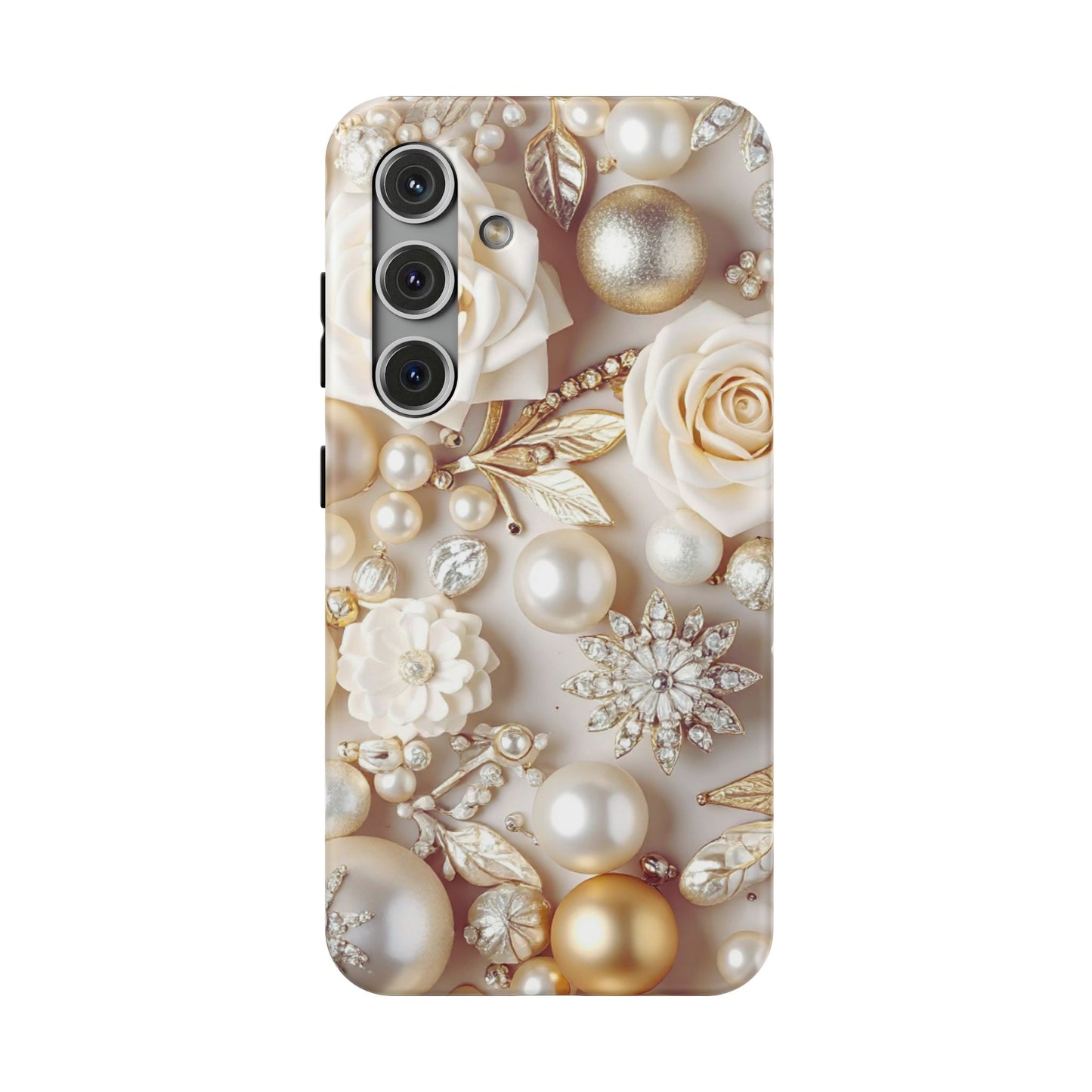 Impact-Resistant Phone Case – Ivory Opulence