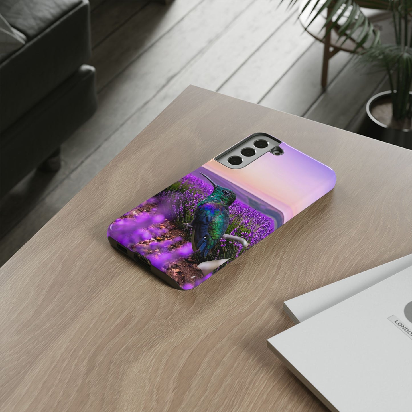 Protective Phone Case – Hummingbird Reverie