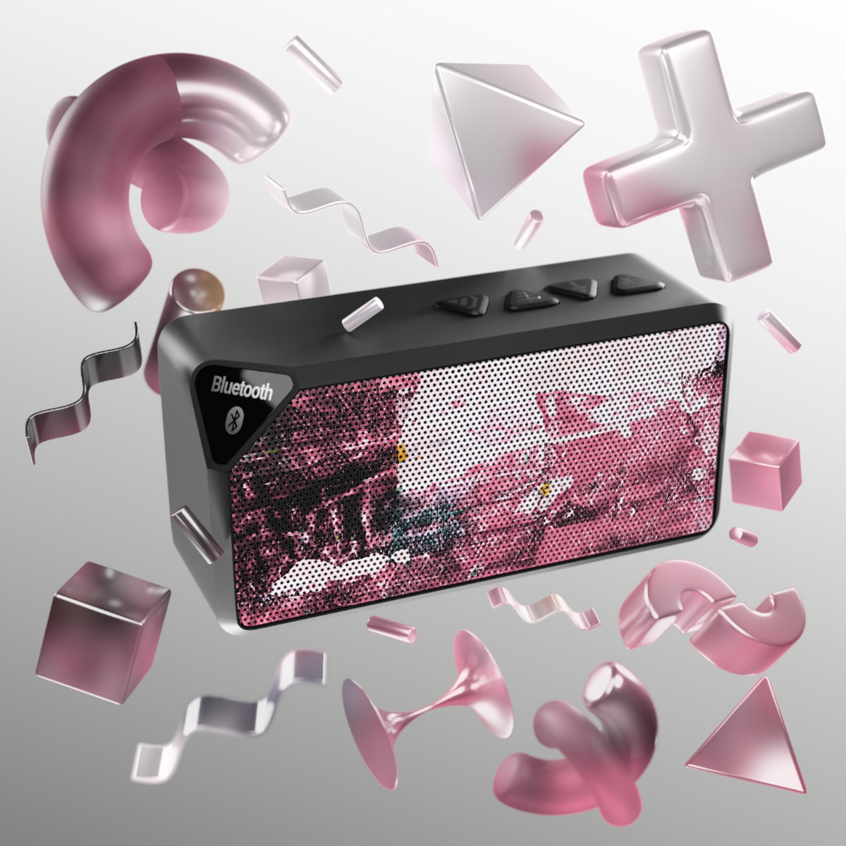 Portable Bluetooth Speaker – Faded Cranberry