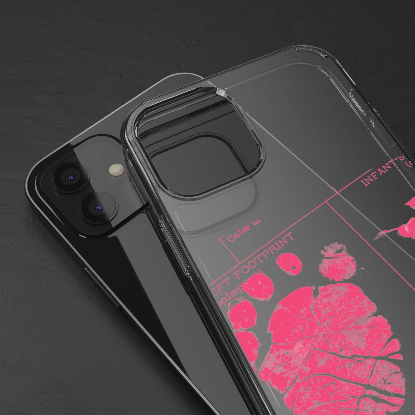 Clear Phone Case – Mom’s Little Pink Footprints