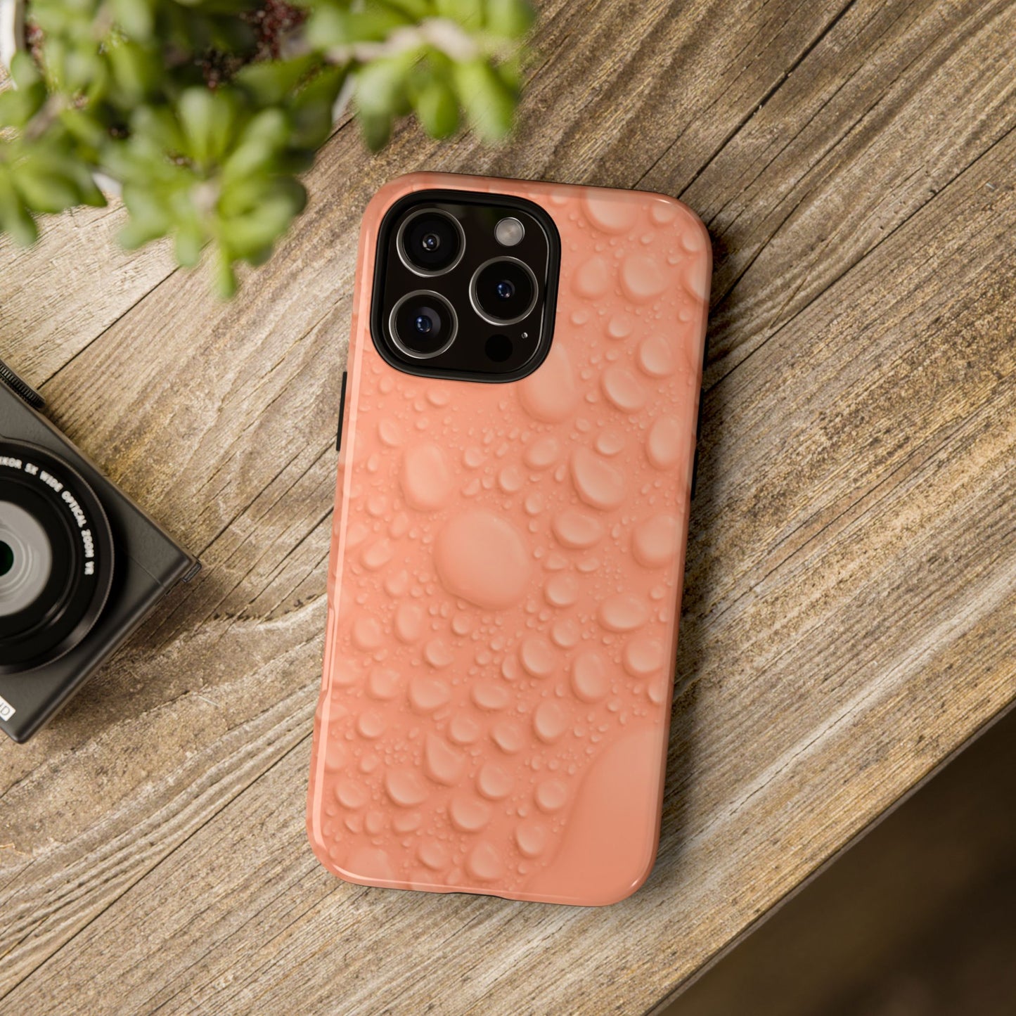 Protective Phone Case – Apricot Rain