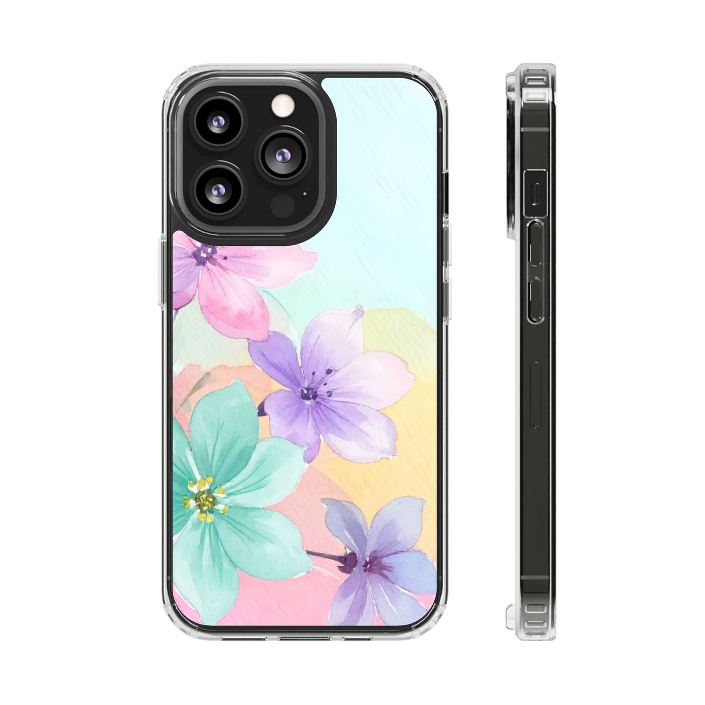 Clear Magnetic Phone Case – Water Petal