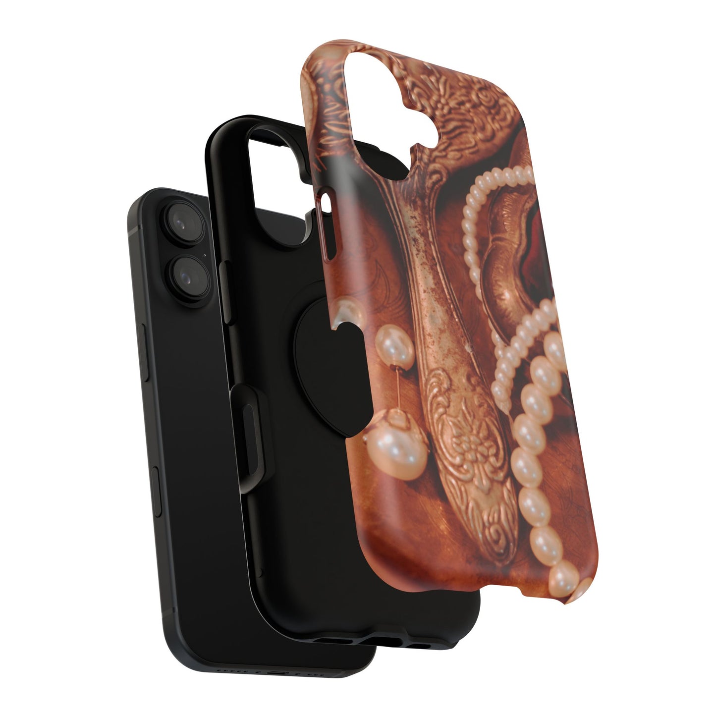 Impact-Resistant Phone Case – Bronze Vanity