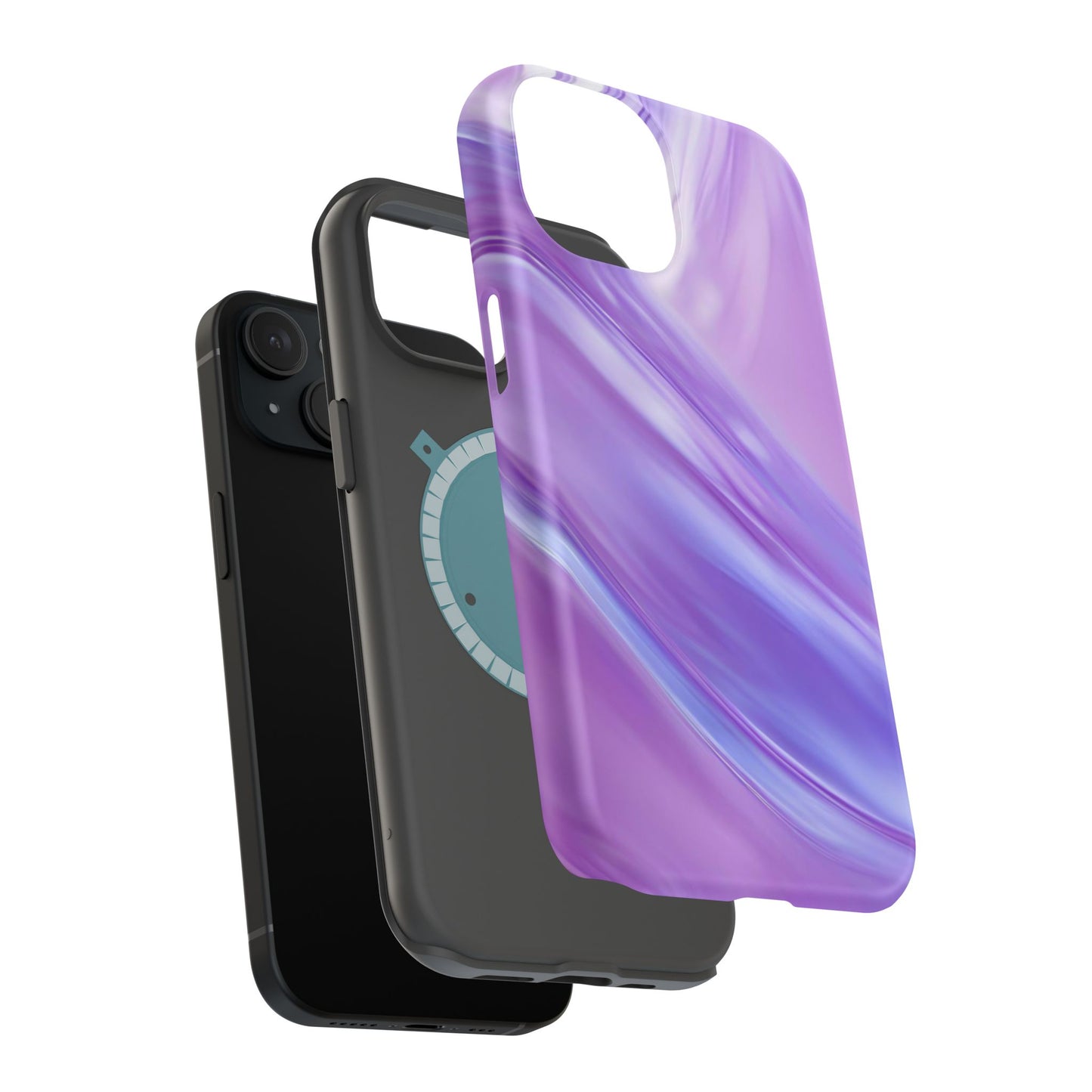 Wireless-Charging Compatible Case – Lavender Wave