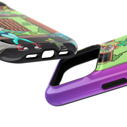 Zombie Arcade Phone Case — Colorful Cartoon Horror Impact-Resistant iPhone Cover